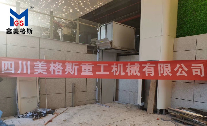 南充火車(chē)北站定制的垂直無(wú)障礙升降機(jī)